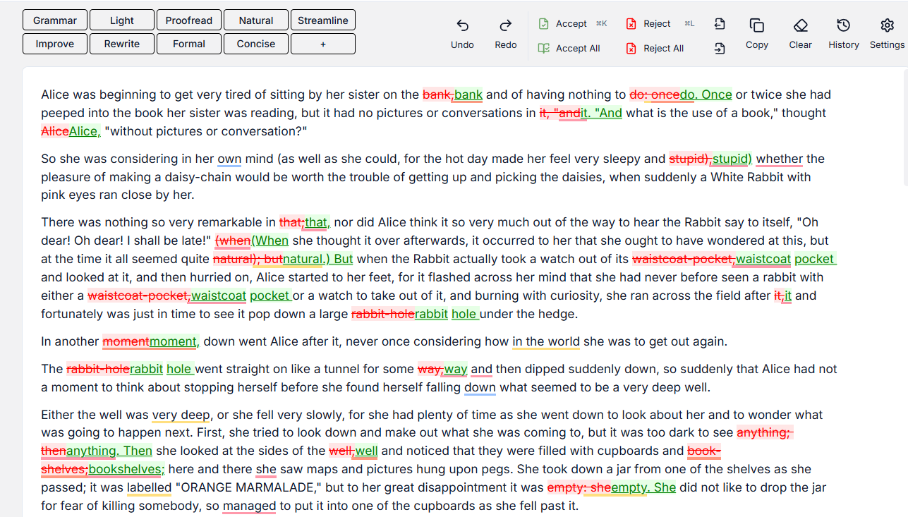 The best- maybe even better- alternative to Grammarly is editGPT, a standout AI book editing tool