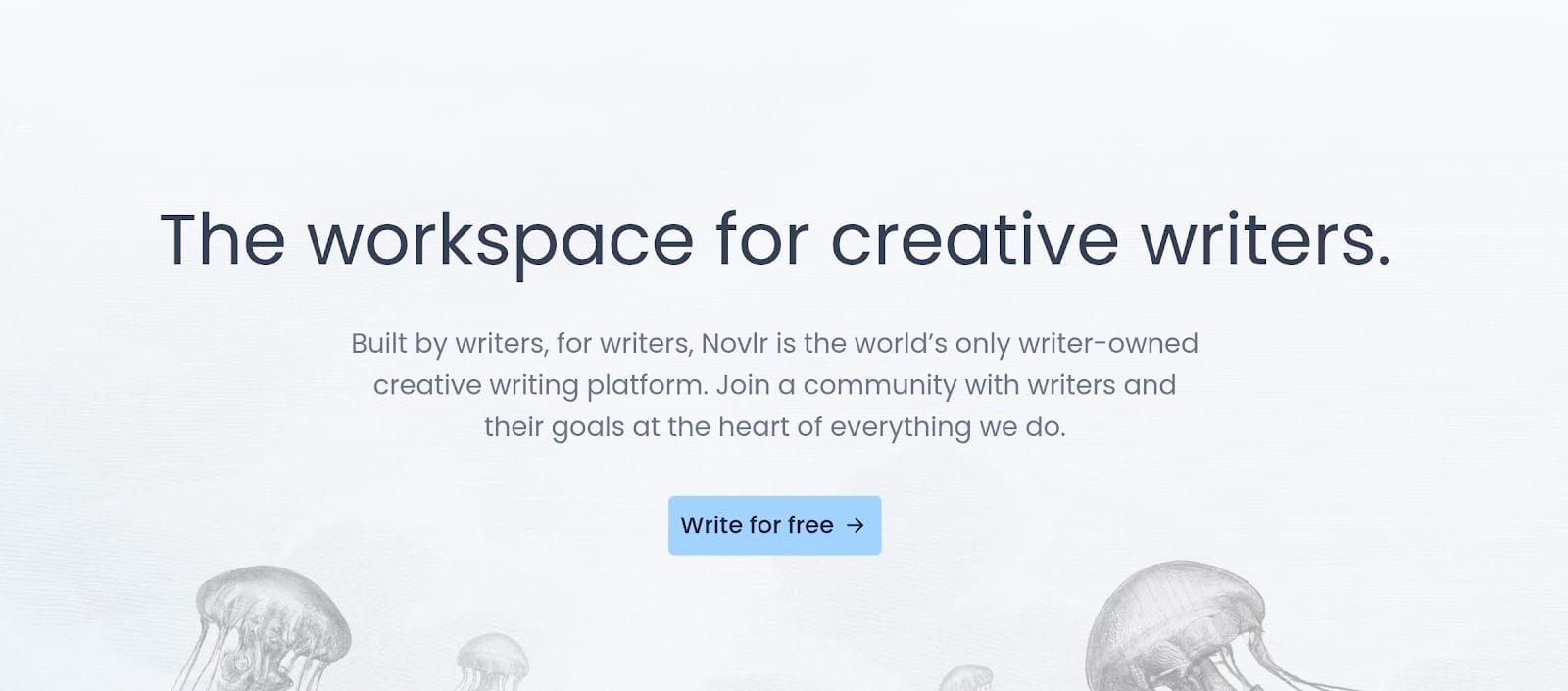 An image showing the website of Novlr